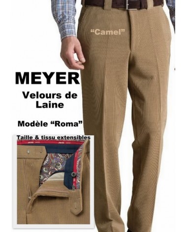 Pantalon Meyer Roma Velours De Laine