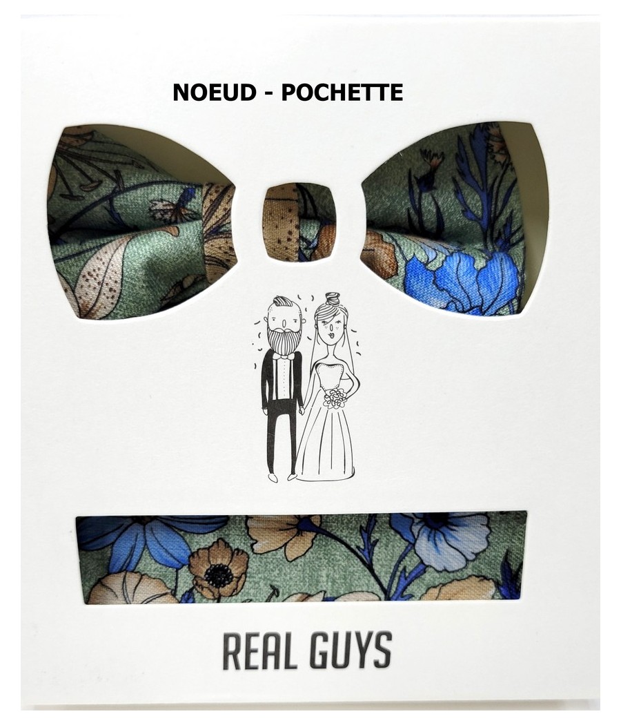 NOEUD PAPILLON+POCHETTE "REAL GUYS"