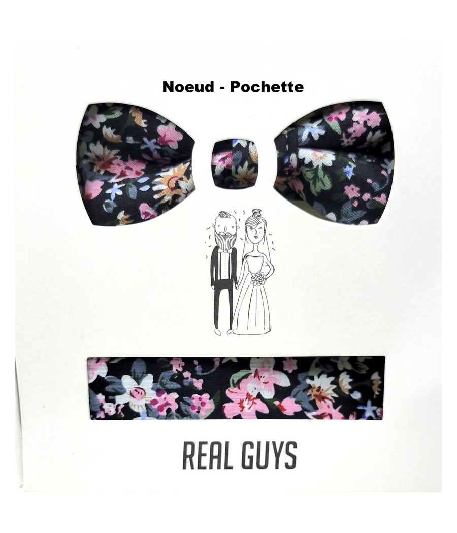 NOEUD PAPILLON+POCHETTE "REAL GUYS"